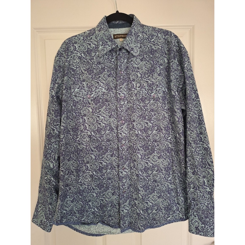 Stetson Men's Paisley Cotton Shirt Size M